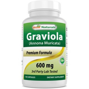 Best Naturals Graviola 600 mg 120 Capsules - 1 of 4