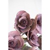 Dark Purple Faux Bloom Stem 34"H EVA Foam & Wire Botanical Accent – Flexible Artificial Flower (Set of 6) by Kalalou - 3 of 3