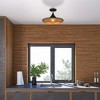 Livex Lighting Waldorf 1 - Light Semi-Flush Mount in  Black/Brushed Nickel - 2 of 4