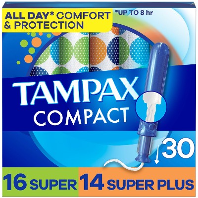Tampax Compact Multipack Tampons - Super/Super Plus - 30ct