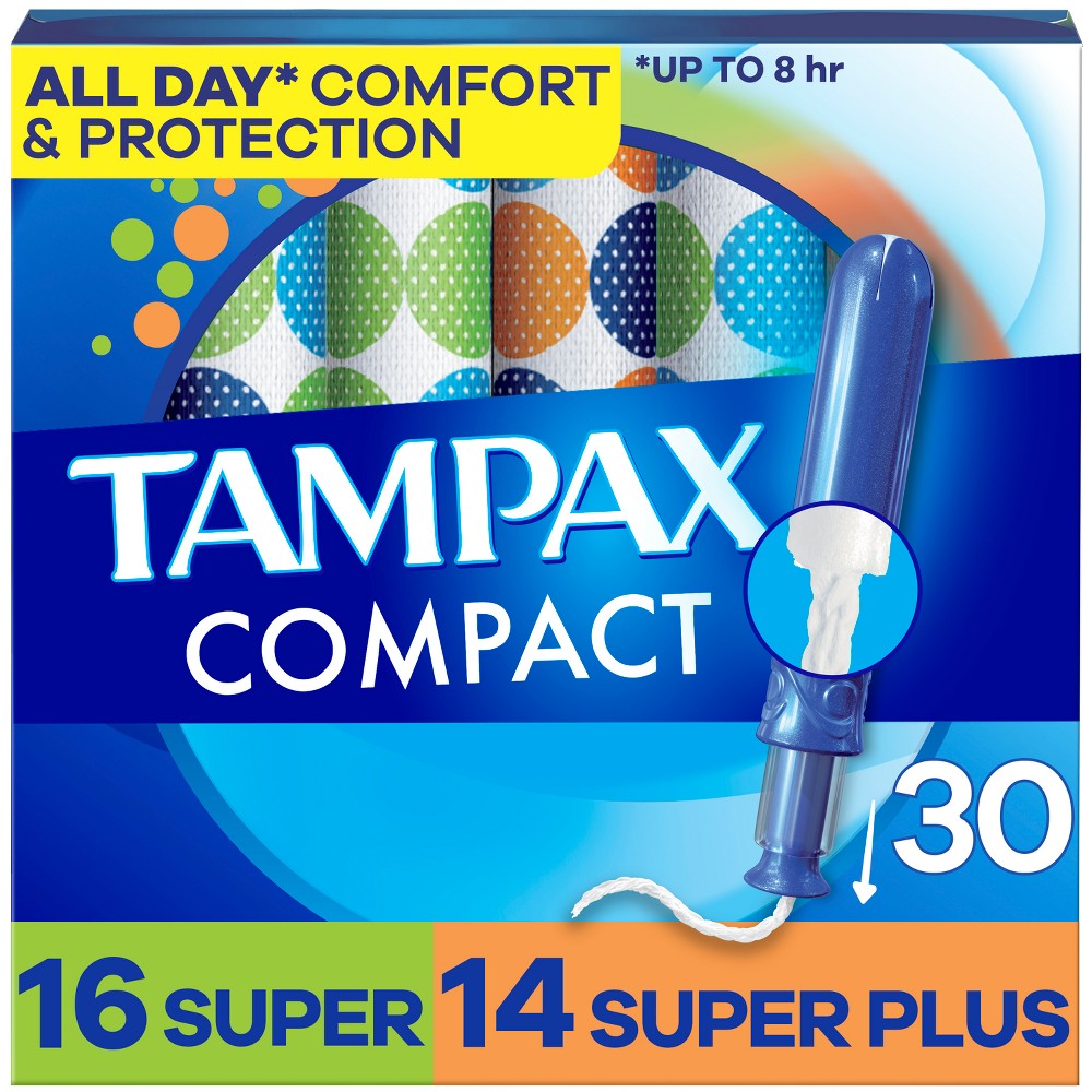Tampax Compact Multipack Tampons - Super/Super Plus - 30ct