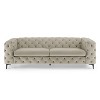 MINIMORE Modern Style Ghaleb 93.3"W  3Seater Square Arms Chesterfield Sofa - 4 of 4