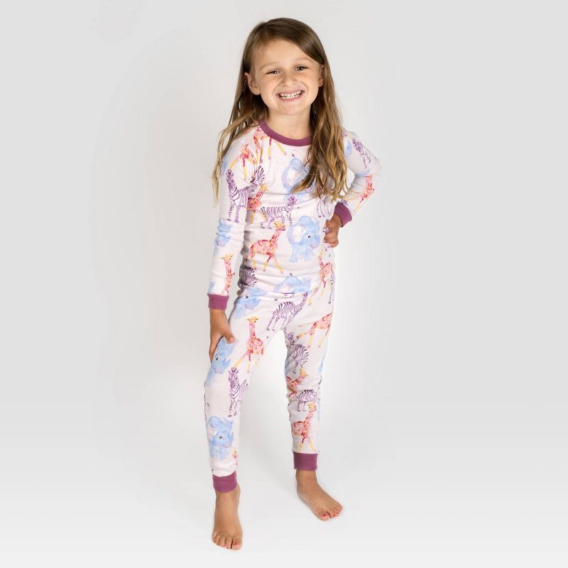Burt's Bees Baby® Toddler 2pc Wild Safari Organic Cotton Snug Fit Pajama Set, 4 of 8
