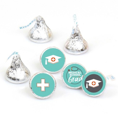 Big Dot of Happiness Medical School Grad - Mini Candy Bar Wrappers, Round Candy  Stickers and Circle Stickers - Doctor Graduation Party Candy Favor Sticker  Kit - 304 Pieces 