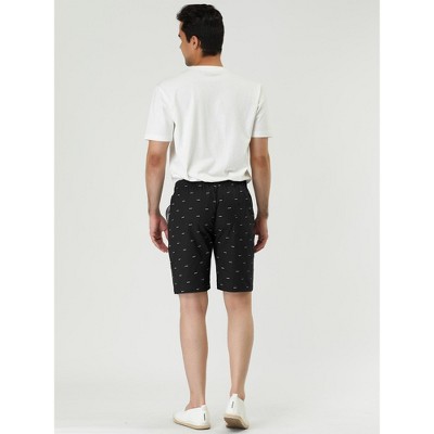 Lars Amadeus Men's Holiday Elastic Waistband Fish Printed Swimming Beach Board Shorts 2 Pack Black 34 — фото 4
