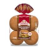 Oroweat 100% Whole Wheat Hamburger Buns - 1lbs/8ct