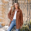 Women's Corduroy Button-Front Shacket -Cupshe - 2 of 4