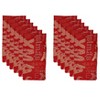 Saro Lifestyle Christmas Napkin, 20" Square, Red (Set of 12) - 3 of 4