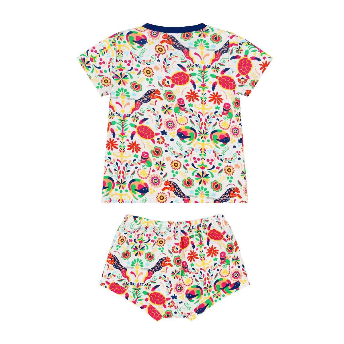 Mixed Up Clothing Suave Baby Tee and Bloomer Shorts Set - Animal Arabesque - thumbnail 2