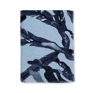Seakeeper by 1888 Mills Oversized Beach Towel, Blue Coral Reef Print - Cotton and Upcycled Marine Plastic - 1 of 4
