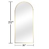 Dovelina Modern Arch Aluminium Alloy Frame Full Length Mirror Large Wall Mirror - 2 of 4