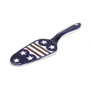 Blue Rose Polish Pottery 1206 Zaklady Cake Server - 1 of 1