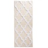 Hastings Home 100% Cotton Trellis Bathroom Mat - 24x60 inches - Bone - 3 of 4