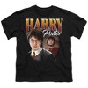 Boys' Harry Potter "The G.O.A.T" Homage T-Shirt Black Large - 2 of 4