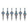 Melrose Irredescent Glass Drop Ornament (Set of 6) - 3 of 4