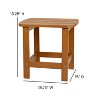 Emma and Oliver Indoor/Outdoor Polyresin Adirondack Side Table for Porch, Patio, or Sunroom - 4 of 4