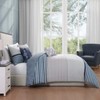 Bebejan Blue Geo Lines 100% Cotton 5-Piece Reversible Comforter Set - 2 of 4