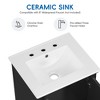 Whisen 20" Bathroom Vanity, Sink Included, Real Wood & MDF Build, Cabinet & Drawer, Stainless Handles, One Package - 3 of 4
