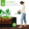 Best Choice Products 6x3x2ft Outdoor Metal Raised Garden Bed, Planter Box for Vegetables, Flowers, Herbs - 2 of 4