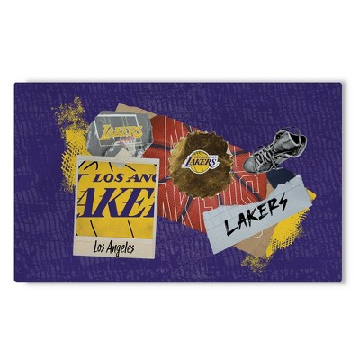 NBA Los Angeles Lakers Display Washable Rug 32 x 62 Inches