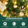Syemin Wreaths 48in Christmas Wreath Artificial Xmas Wreath 450 PVC Tips for Front Door Gate Wall Xmas Party Decorations, Green, 5"*48"*48" - 2 of 4