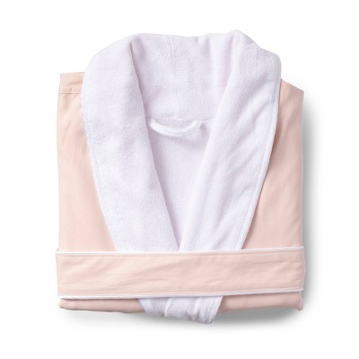 L/XL Platinum Bath Robe Blush - Cassadecor