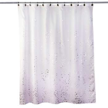 Splatter Shower Curtain Purple - SKL Home