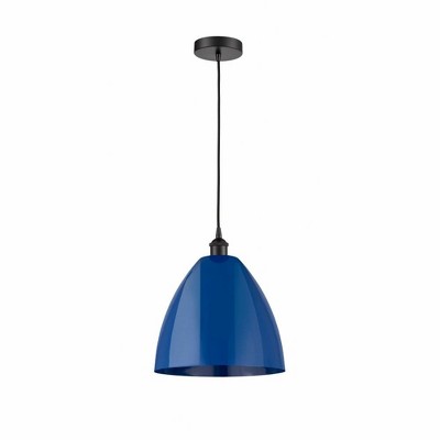 Plymouth Dome - 1 Light Cord Hung Mini Pendant In Industrial Style-14.75 Inches Tall and 12 Inches Wide