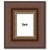 PosterPalooza | Photo Size Traditional Brown Picture Frame - UV Acrylic, Foam Board Backing, Hanging Hardware - 2 of 4