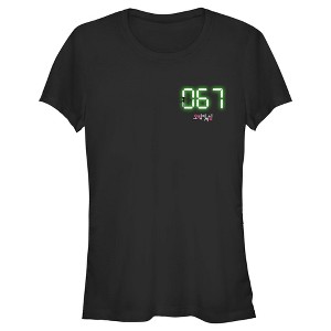 Juniors Womens Squid Game 067 Digital T-Shirt - 1 of 4