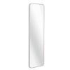GlasFlength Full Length Mirrors Modern Rectangular Mirror with Sleek Frame Simple Elegant Design for Doors and Walls, Silver, 47"*14"*1.1" - 3 of 4