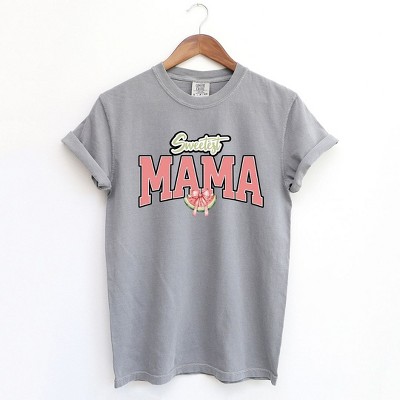 Simply Sage Market Women's Coquette Sweetest Mama Watermelon Short Sleeve Garment Dyed Tee