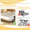 Catalonia Waterproof Mattress Protector, Love Blanket for Couples, Splash-Proof Bed Blankets, Stain Resistant & Noiseless Design for King/Queen Beds - 3 of 4