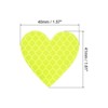 Unique Bargains Waterproof High-Visibility Warning Adhesive Reflective Heart Stickers 1.61" x 1.57" 12 Pcs - 2 of 4