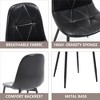 NicBex Modern Upholstered Faux Leather Dining Chairs Set of 2/4 with High Backrest,Stylish Office Chairs,Living Room Side Chairs - 3 of 4