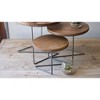 Decorative Display Risers – 2x Set of 3 Wire and Wood Round by Kalalou - 2 of 3