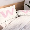 Deny Designs King April Lane Art Block Pink Monogram W Microfiber Printed Pillow Sham - 2 of 3