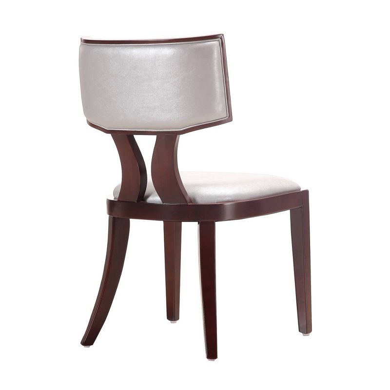 Set of 2 Pulitzer Faux Leather Dining Chairs Pearl - Manhattan Comfort, 6 of 8