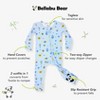 Bellabu Bear Baby The Eye Blue Bamboo Convertible Footie - 4 of 4