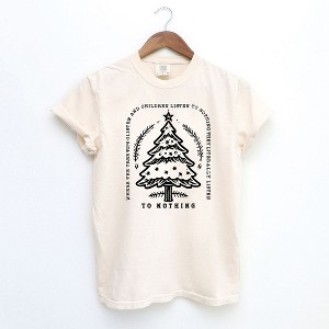 Simply Sage Market Women's Trees Glisten Children Listen Short Sleeve Garment Dyed Tee - 1 of 2