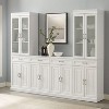 3pc Stanton Sideboard and Glass Door Pantry Set White - Crosley - 2 of 4
