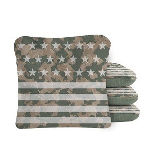 Skip's Garage | American Flag Camouflage Synergy Pro Cornhole Bags (Set of 4) - 1 of 4