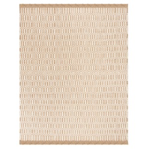 Natural/Ivory Tribal Design Woven Area Rug 8