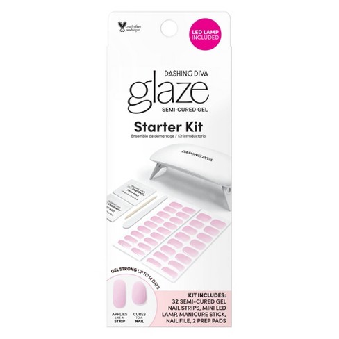 Dashing Diva Glaze Starter Nail Art Kit - Lovely Pink - 32pc : Target