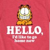 Boys' - Garfield - Hello Go Home Now Short Sleeve Graphic T-Shirt - 2 of 4