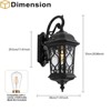 YIYIBYUS Vintage Outdoor Wall Lamp Wall Mount Light Fixture - 4 of 4