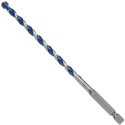 Bosch BlueGranite Turbo 1/4 in. X 6 in. L Carbide Tipped Hammer Drill Bit Hex Shank 1 pc