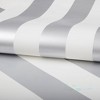 Silver and White Stripe Wallpaper - 3 of 4