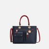 MKF Collection Julia Vegan Leather Color-block Women’s Satchel Bag by Mia k - 2 of 4