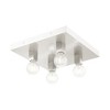 Livex Lighting Solna 4 - Light Flush Mount in  Brushed Nickel - 4 of 4